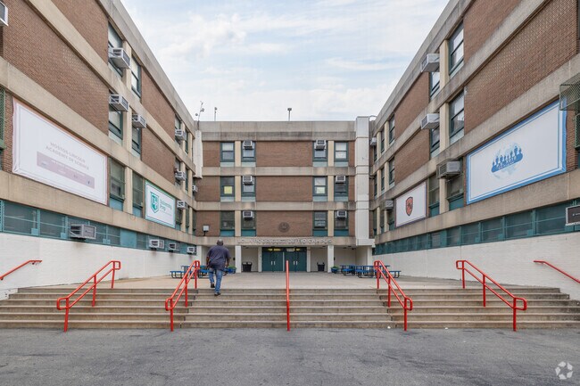 I.S. 584 in The Bronx has a large student body.