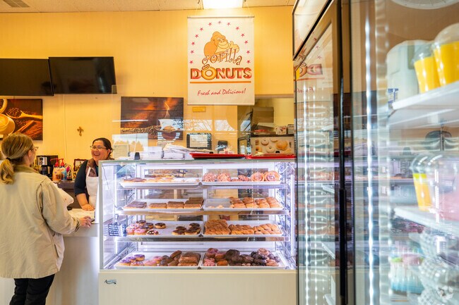 Gorilla Donuts in King City serves fresh pastries and coffee daily.