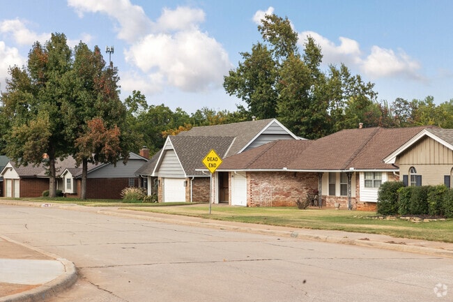 A row of homes inTuscan Park-Clayton Pond.