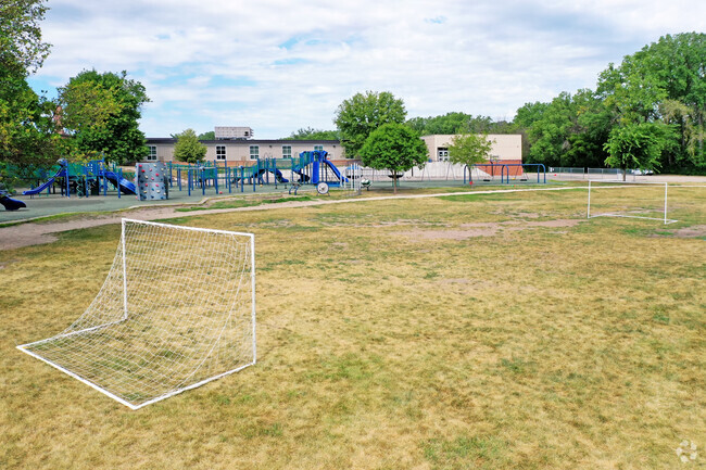 Meadowbrook Elementary School students can learn how to play soccer during gym class.