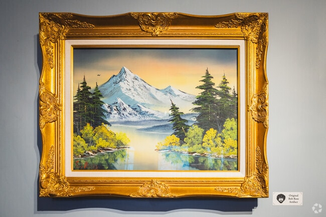 Minnetrista Museum & Gardens keep the studio where Bob Ross painted many of his landscapes and offer classes to Sky Park art lovers.