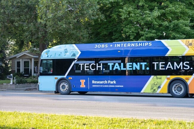 Buses provide transportation for East Urbana residents to navigate around the Urbana area.