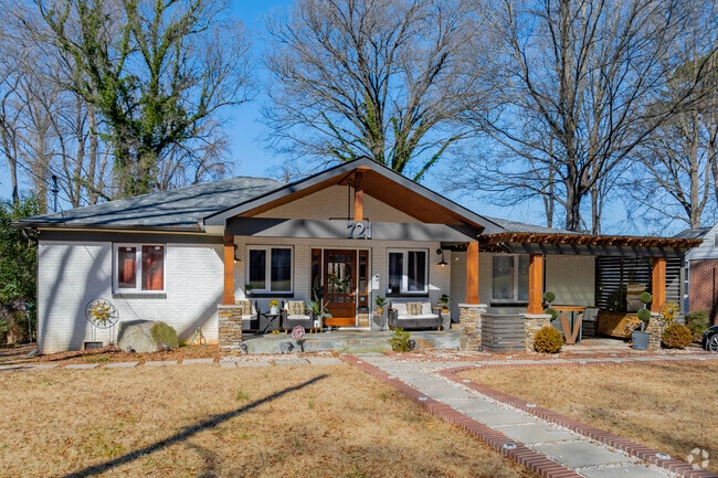 Impressive updated ranch style homes are a common sight around the Coliseum Drive areaa.