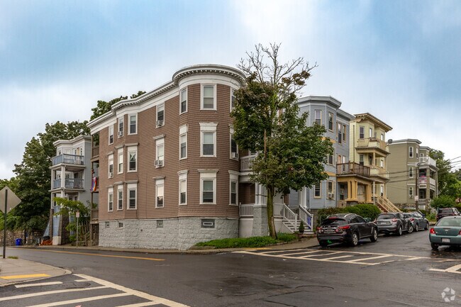 Triple-decker homes are a common sight in Uphams Corner-Jones Hill.