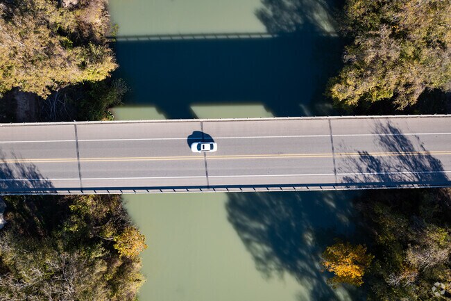 Highway 46 traveling over the Guadalupe River.