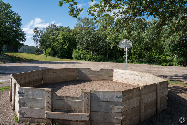 There is a play sand area at Oak Grove Elementary.