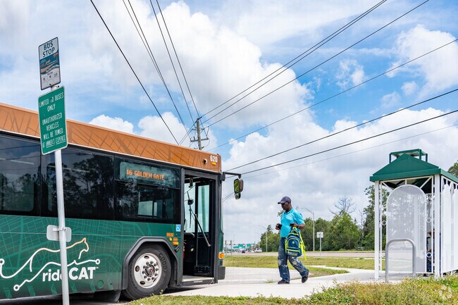 Collier Area Transit provides multiple stops in the Sapphire Lakes Neighborhood.