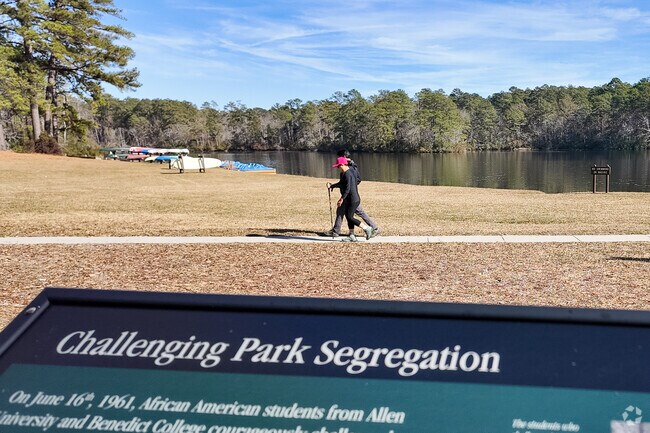 People exercising at Sesquicentennial State Park in Pontiac-Elgin.