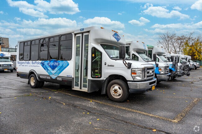 NFTA links Hyde Park to Niagara Falls and Buffalo with direct bus routes.