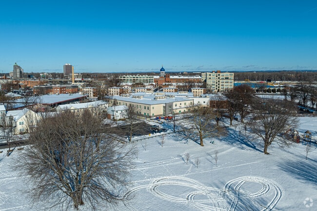R.J. Kinsella Magnet School of Performing Arts is located in historic Coltsville.