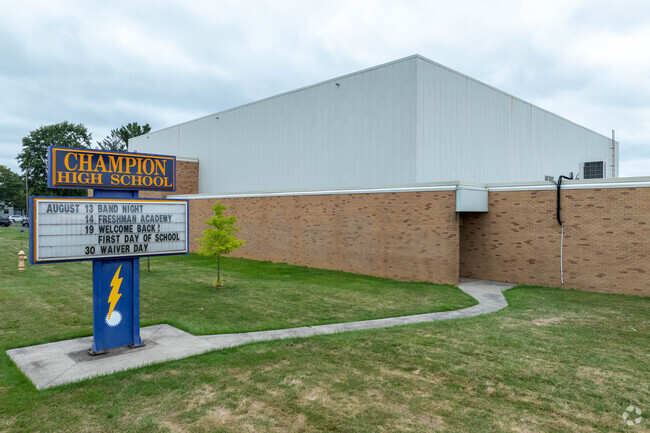 Students excel at Champion High School in Warren, Ohio.
