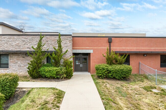 This is likely the teachers entrance at Thomas A Edison Elementary School.