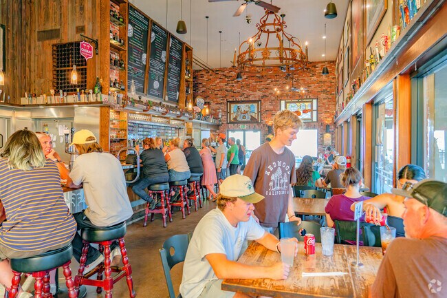 Burgers and Brew is a very popular restaurant near East Streets.