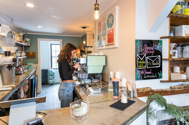Savor a cup of hot coffee at the locally loved Grounded Coffee Company in downtown Willimantic.