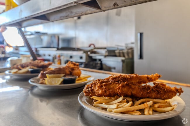 Fitzy's Old Fashion Diner serves up hand battered fish and chips.