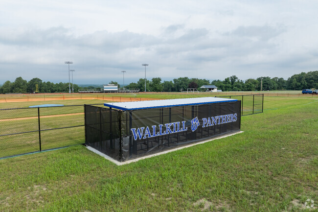 Wallkill Senior High School baseball dugout.
