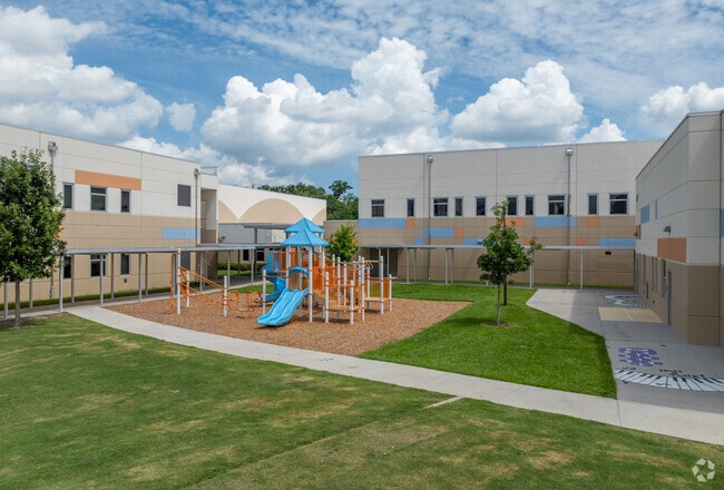 OCPS Academic Center for Excellence has a large open area for students with children.