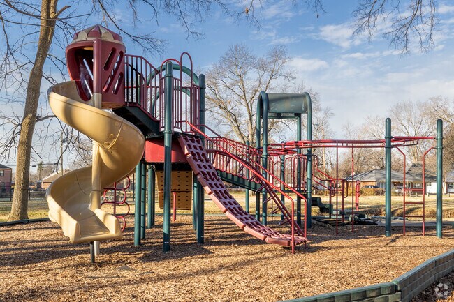 This is one of the many play areas in Farnsley Park.