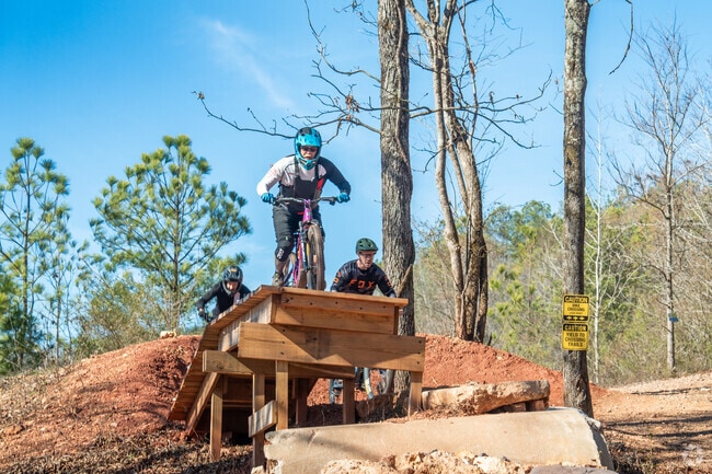 RideBHM features jump ramps for mountain bikers of all skill levels