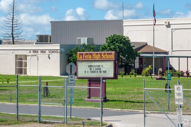 La Feria High School is home of the Lions and a 4A Division 1 school.