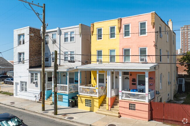Classic row homes are the most common in Duck Town, most with three floors of living space.