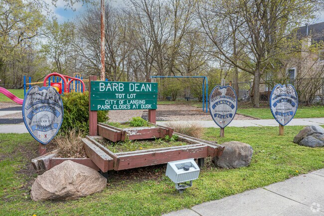 The Barb Dean Tot Lot, a small park for the smallest Fabulous Acres neighborhood residents