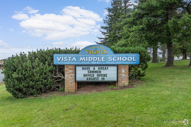 Vista Middle School signage
