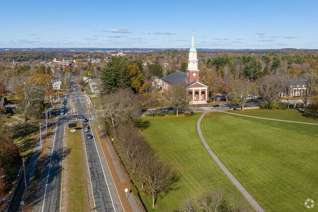 The north lawn areas of the Phillips Academy Andover in Andover, MA.