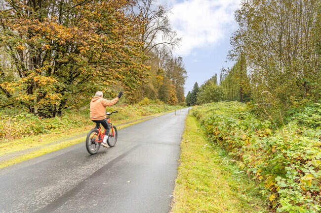 Along the Centennial Trail, Bunk Foss residents can bike on a 30-mile-long rail trail.