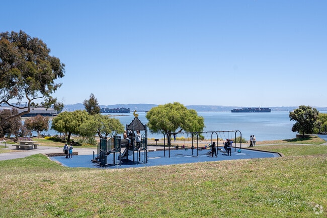 India Basin Shoreline Park playground in Hunter's Point.