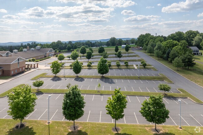 Plenty of parking at Daniel Boone Middle School.