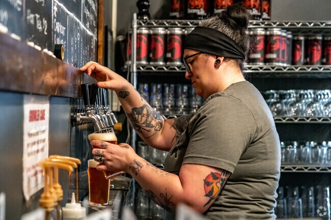 Enjoy happy hour specials and a wide selection of craft brews at Iechyd Da in Sherman.