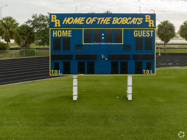 Scoreboard at Boca Raton Community High School