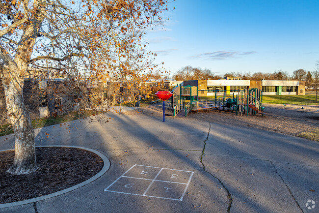 Play area behind Roosevelt/Mcgrath Elementary School.
