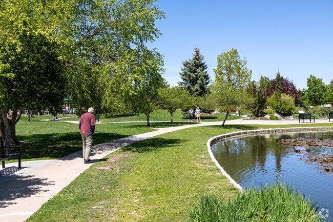 Take a stroll down the paths at Nancy Lewis Park.