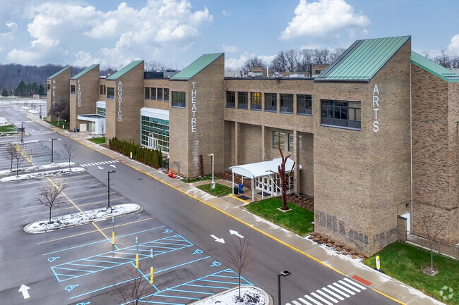 The Hawk, a former high school, was purchased by Farmington Hills as a recreation center.