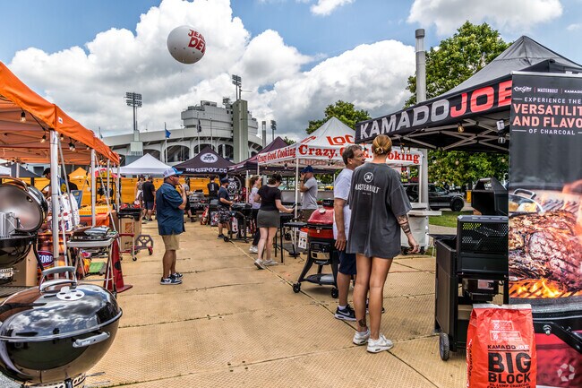 Visitors to the World Championship Barbecue Cooking Contest can shop for the perfect BBQ grill.