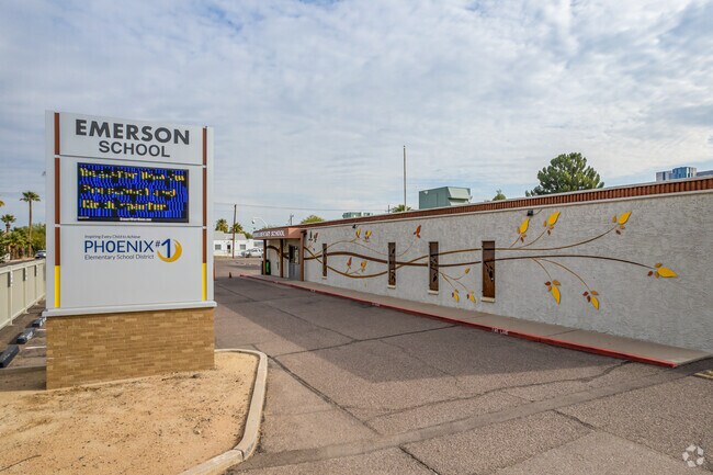 Emerson Elementary School educates around 300 students in grades Kindergarten through 8th.