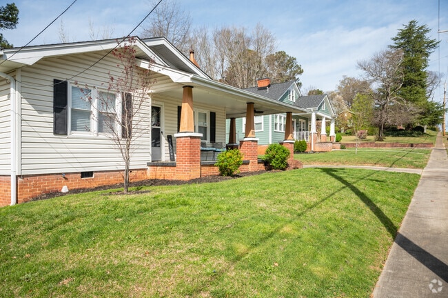 Bungalow homes sitting on moderate plots of land can be found outside of downtown Easley.
