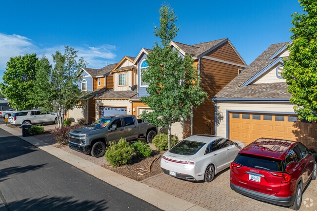 These vibrant color homes are well cared for in the neighborhood of Flagstaff Meadows.