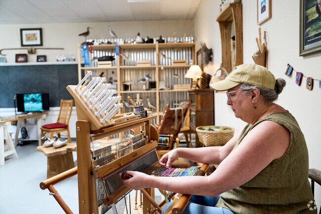 The Onancock Historic School was built in 1922 and now hosts many artists and shop owners inside it's halls.