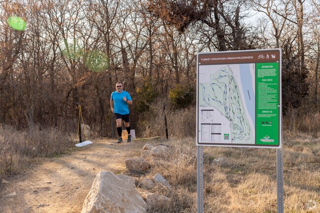 Turkey Mountain is a favorite place for Tulsa Hills residents to exercise.