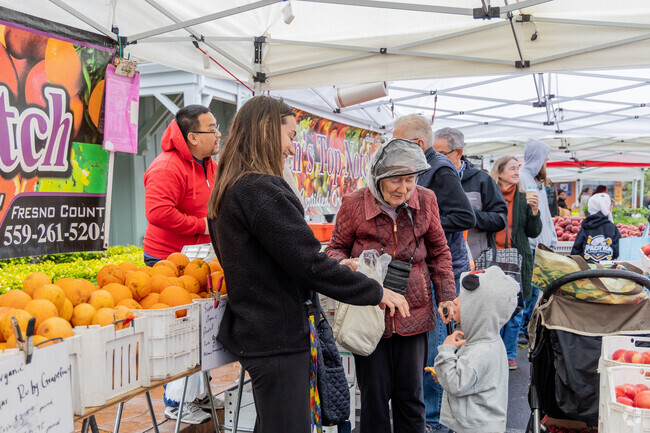 Sharp Point Farmer's Market has a variety of fruits for sale.