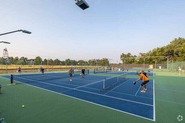 Pickleball and tennis courts near Seven Hills offer residents a great way to stay active.