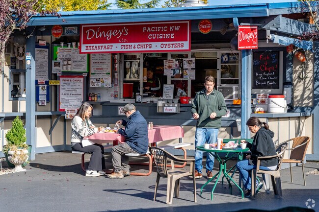 New Market locals discover local vendors and farm-fresh products at Olympia Farmers Market.