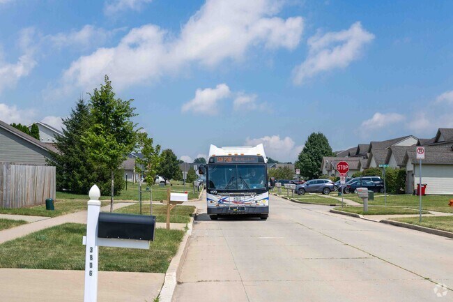 The bus operates in the Parkland Ridge area