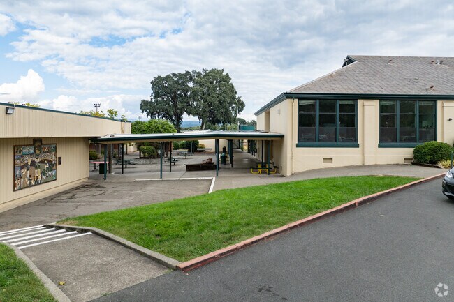 Willits High School offers a welcoming campus to enjoy.