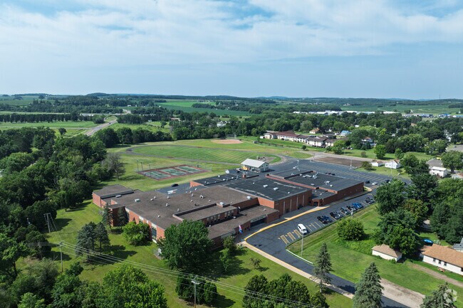 Bloomer High School is located off 17th Ave in Bloomer.