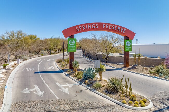 Springs Preserve is 180 acres dedicated to nature walks and displays, and hosts local events.