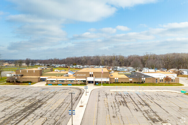 Aerial of L'Anse Creuse Middle School - South.